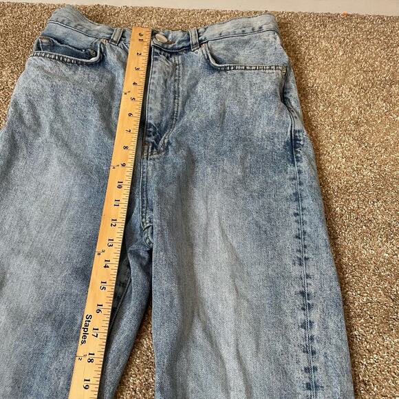 ASOS jeans high waist straight leg acid/stone washed denim pants SZ 26"X36" - Picture 5 of 8